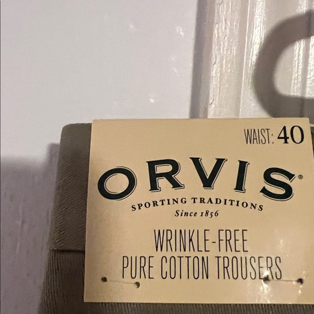 Orvis Men's Olive Pants size 40 NWT 32” inseam - Picture 4 of 5